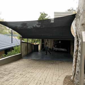Driveway Sail - Chapel Hill chapel-hill_driveway_shade-sail_happy-customer