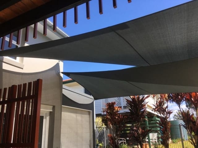 Chermside-Twin Driveway Overlapping Sails - Superior Shade Sails