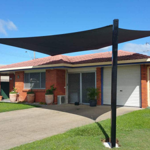 Driveway Sails Driveway shade sails to protect car and keep the front of the house cool - Brisbane