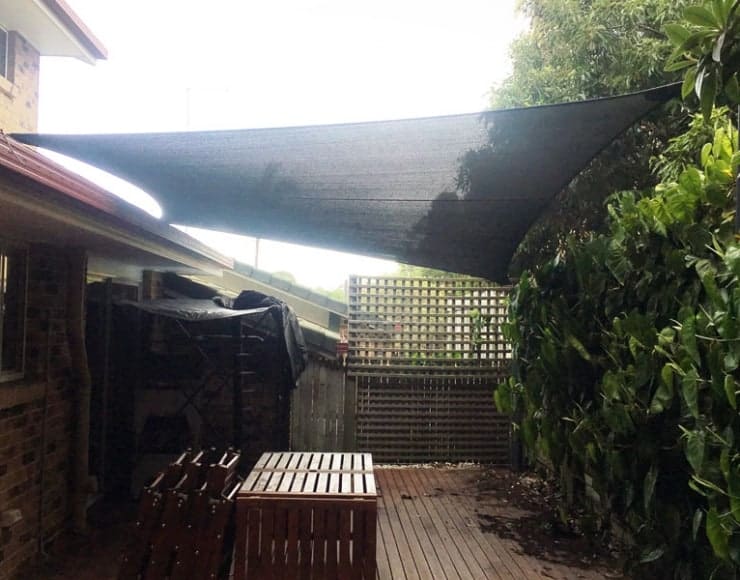 Norman-Park-Brisbane-Shade-Sail-over-deck,-disappearing-into-wall-garden Norman-Park-Brisbane-Shade-Sail-over-deck,-disappearing-into-wall-garden