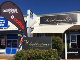 Brisbane shade sail-Woofissimo Cafe and Restaurant, Macgregor
