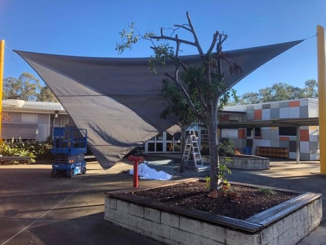 Replacement Shade Sails for School in Flagstone, Brisbane