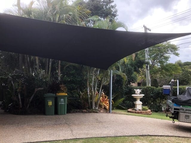 Rochedale, Brisbane - Shade Sail Install 6 point Z-16 material installed by Superior Shade Sails, Brisbane