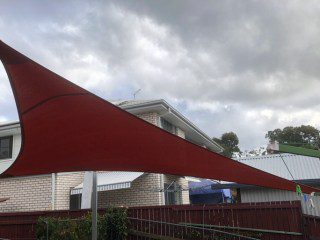 Brisbane-Shade Sail to block western sun and keep pets cool.