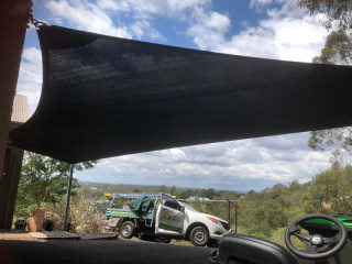 Carport Shade Sail installed at Pullenvale, Brisbane on a very steep block. Carport Shade Sail installed at Pullenvale, Brisbane on a very steep block installed by Superior Shade Sails, Brisbane