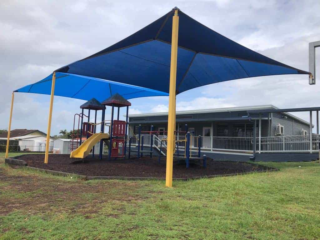 Replacement Shade Sail for this Hyp and Ridge structure at Norris Road State School for the Playground.