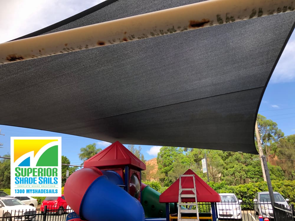 The Kids Play Area 👶🙋‍♂️ at the Belmont Hotel now has a beautiful new Replacement Shade Sail.