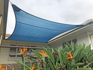 Blue Z-16 4 point Patio Shade Sail by Superior Shade Sails