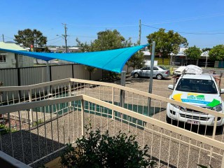 4 point carport commercial shade sail in Acacia Ridge installed by Superior Shade Sails