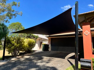 Carport-shade-sail-4point-shade-sail-Forest-Lake-1 4 Point Carport / Driveway Shade Sail - Forest Lake