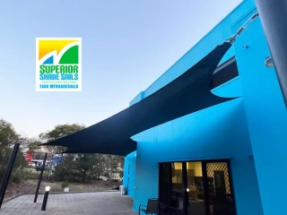 Replacement Shade Sail at Beko Ormeau installed by Superior Shade Sails