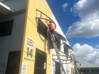 Replacement Shade Sails for Office Facade, Acacia Ridge