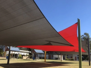 Shade Sails for Schools - The Z-16 shade cloth is a top choice offering UV protection and cooling benefits.