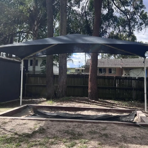 After Look: Replacement shade sail installation at Marsden State School