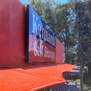 Superior Shade Sails replaced the shade sails at Kennards Hire with bright new ones using Z16 Shade fabric.